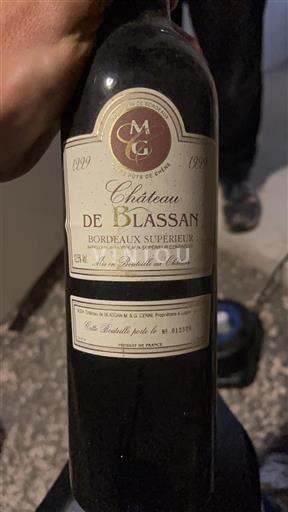 Bordeaux Bordeaux Supérieur Château Blassan Fûts de Chêne 1999