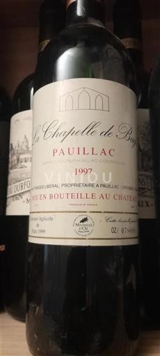 Bordéus Pauillac La Chapelle de Bages 1997
