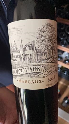 Burdeos Margaux Grand Cru Château Durfort-Vivens 2008