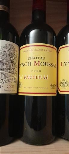 Bordeaux Pauillac Grand Cru Château Lynch-Moussas 2008
