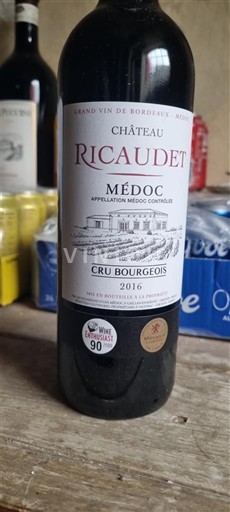 Bordeaux Médoc Cru Bourgeois Château Ricaudet 2016