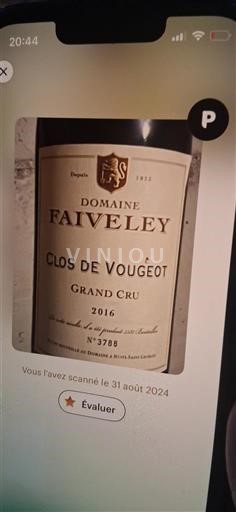 Borgoña Clos-de-vougeot Grand Cru Domaine Faiveley 2016