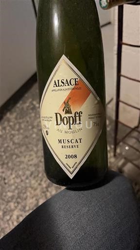 Alsace Grand Cru Dopff au Moulin Muscat Reserve 2008