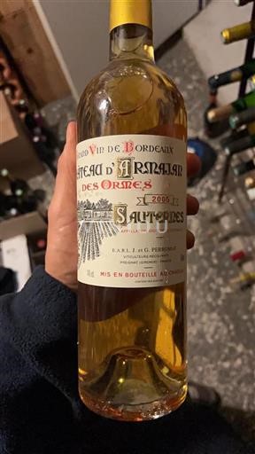 Bordéus Sauternes Château Armajan des Ormes 2005