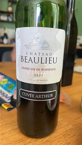 Burdeos Côtes-de-bourg Château Beaulieu Arthur 2021