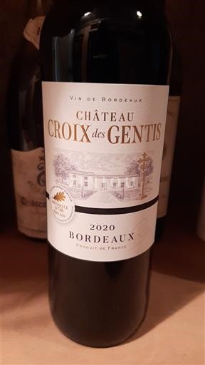 Bordeaux Château Croix des Gentis 2020