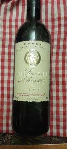 Corsica Les Vignerons Aleria Réserve du Président 1999