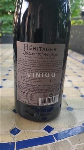 Rhônedalen Châteauneuf-du-Pape Parc St. Charles Malbec Héritages Icke årgångsbetecknad