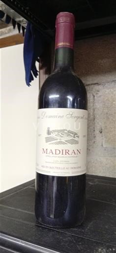 South West Madiran Domaine Sergent 1997