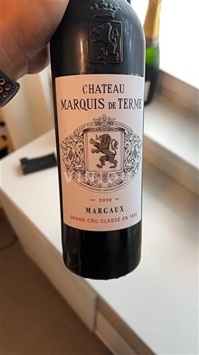Burdeos Margaux Grand Cru Classé Marquis de Terme 2020