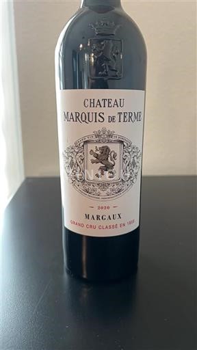 Burdeos Margaux Grand Cru Marquis de Terme 2020