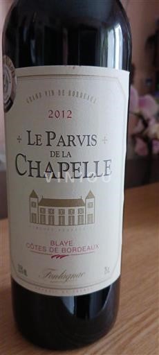 Burdeos Blaye-Côtes de Burdeos Cru Bourgeois Fontagnac Le Parvis de la Chapelle 2012