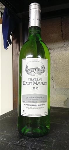 Bordeaux Château Haut Maurin Blanc Sauvignon 2010