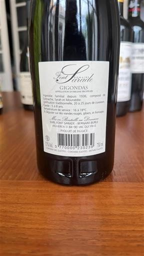 Vallée du Rhône Gigondas Font Sarade 2023