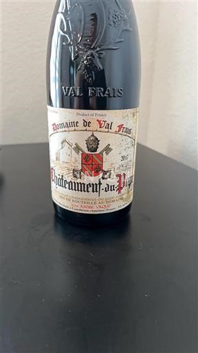 Thung lũng Rhône Châteauneuf-du-pape Domaine Val Frais 2017