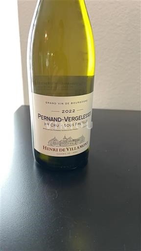 Borgoña Pernand-Vergelesses Premier Cru Henri de Villamont Sous Fr%c3%a9tille 2022