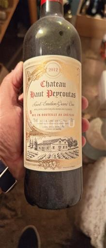 Burdeos Saint-Émilion Gran Cru Château Haut Peyroutas 2012