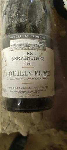 Loiredalen Pouilly-fumé Earl Bailly Jean-Pierre Les Serpentines 2004