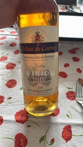 Bordeaux Những sườn đầu tiên của Bordeaux Château Courmey Moelleux 2009