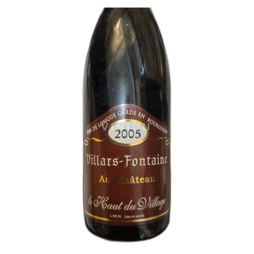 Bourgogne Hautes Côtes de nuits Château Villars Fontaine Le Haut du Village 2005