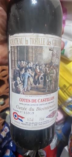 Bordeaux Ikke specificeret Château La Treille des Girondins du Bicentenaire 1988