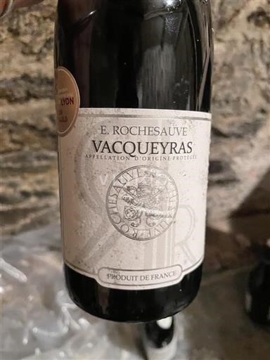 Rhônen laakso Vacqueyras E. Rochesauve 2020