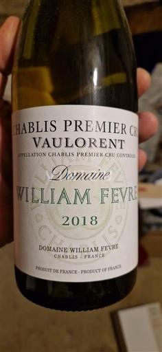 Bourgogne Chablis Premier Cru Domaine William Fèvre Vaulorent 2018