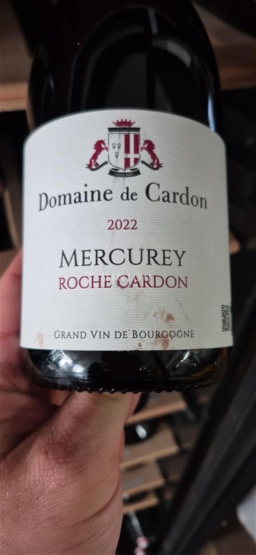 Burgundi Mercurey Domaine Cardon Roche Cardon 2022