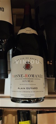 Burgundia Vosne-Romanée Alain Guyard Aux Réas 2022