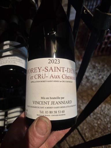 Bourgogne Morey-saint-denis Premier Cru Vincent Jeanniard Aux Cheseaux 2023