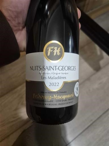 Borgoña Nuits-Saint-Georges Fribourg-Hacquard Les Maladières 2022