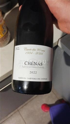 Vin Rouge sec Cuvée des 90 ans Château Cave du de Chénas 2022 France Beaujolais Chénas AOC