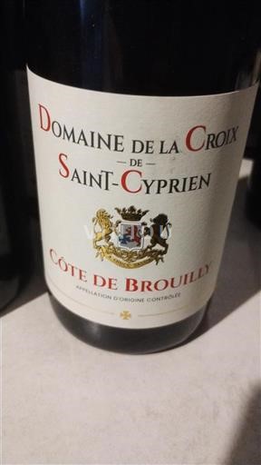 Beaujolais Côte-de-brouilly Domaine La Croix de Saint-Cyprien 2023