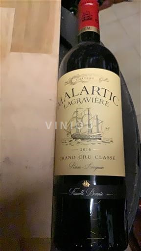 Bordeaux Pessac-Léognan Grand Cru Classé Château Malartic-Lagravière 2016