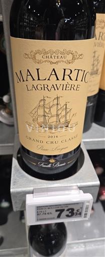 Bordeaux Pessac-Léognan Grand Cru Classé Château Malartic-Lagravière 2016
