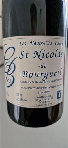 Loire Valley Saint-Nicolas-De-Bourgueil E.A.R.L. Caslot - Bourdin Les Hauts-Clos Caslot 2004