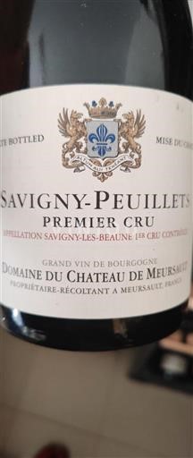 Burgund Savigny-lès-Beaune Premier Cru Domaine De Meursault Savigny-Peuilllets Premier Cru Ohne Jahrgang