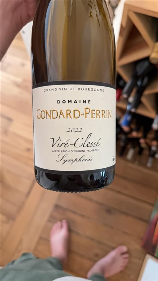 Borgoña Viré-clessé Domaine Gondard-Perrin Symphonie 2022