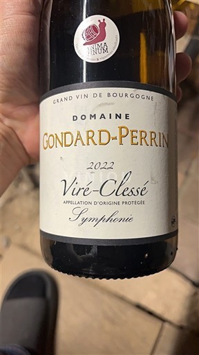 Bourgogne Viré-clessé Domaine Gondard-Perrin Symphonie 2022