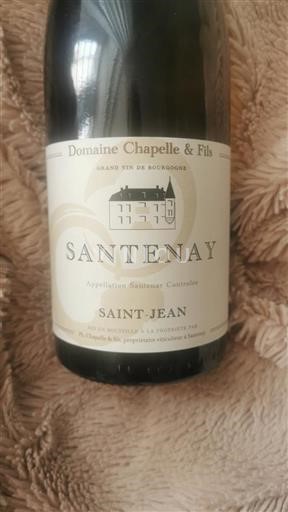 Bourgogne Santenay Domaine Chapelle & Fils Saint-Jean 2023