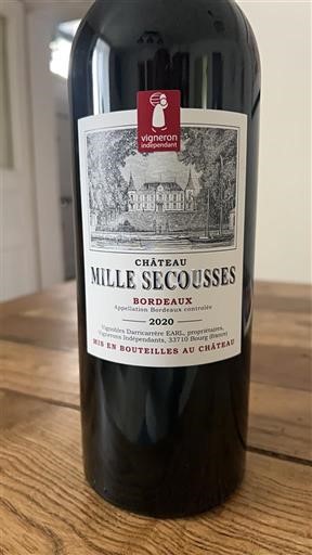 Bordeaux Château Mille Secousses 2020