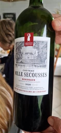 Bordeaux Château Mille Secousses 2020