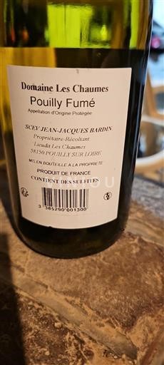 Loirevallei Pouilly-fumé Domaine Les Chaumes Niet-geïntegreerd