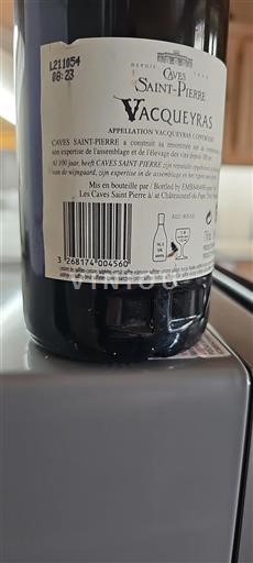 Rhônedalen Vacqueyras Caves Saint-Pierre 2020