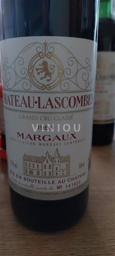 Burdeos Margaux Grand Cru Château Lascombes 1986