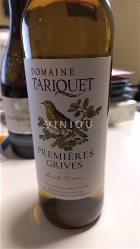 Sud-Ovest Côtes de Gascogne Domaine Tariquet Premières Grives 2021