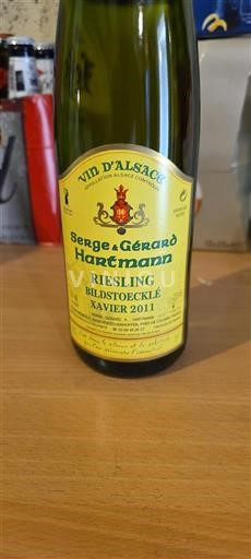 Alsace Grand Cru Serge & Gérard Hartmann Bildstoecklé Xavier 2011