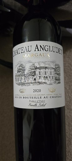 Bordeaux Margaux Château Angludet 2020