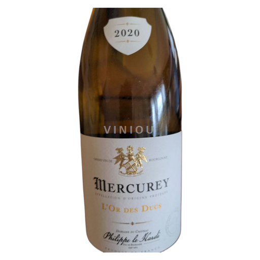 Vin Blanc sec L'Or des Ducs Domaine Philippe le Hardi 2020 France Bourgogne Mercurey AOC