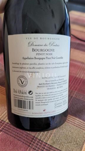 Burgundy Domaine Des Perdrix 2019